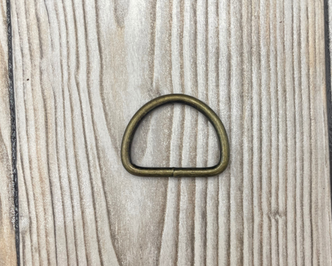 D-Ring | altgold | 21mm