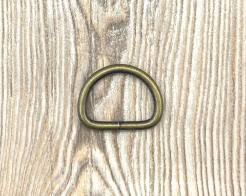 D-Ring | altgold | 26mm