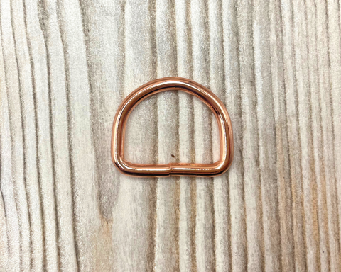 D-Ring | roségold | 21mm