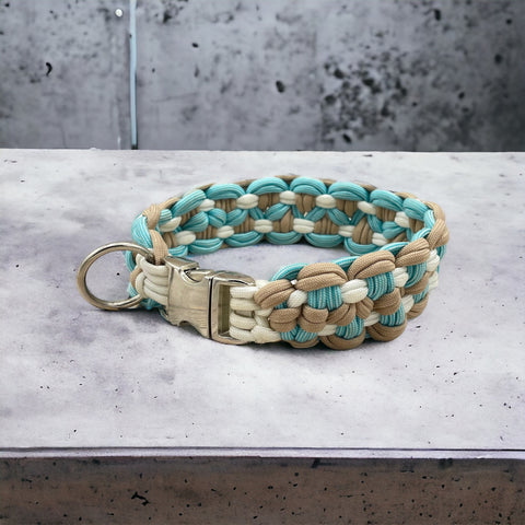 DIY paracord collar "Santorini"