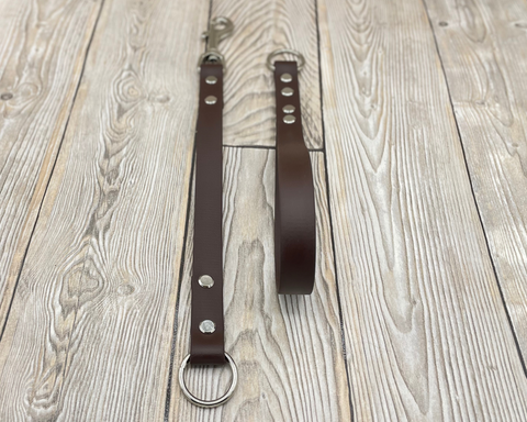 DIY leash with real leather "Malibu"
