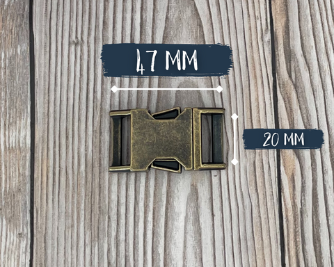 Buckle old gold 20mm