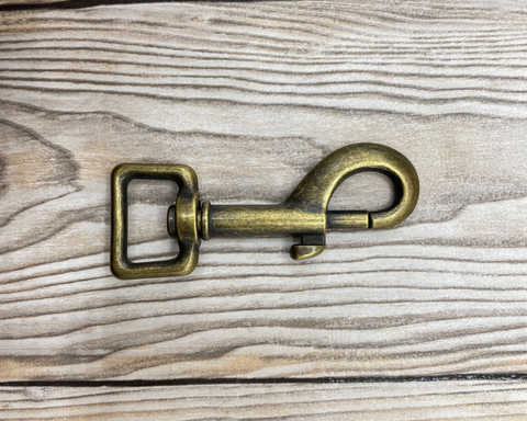 Scissor carabiner small - antique gold