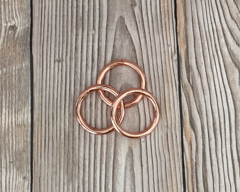 round ring | O ring | rose gold