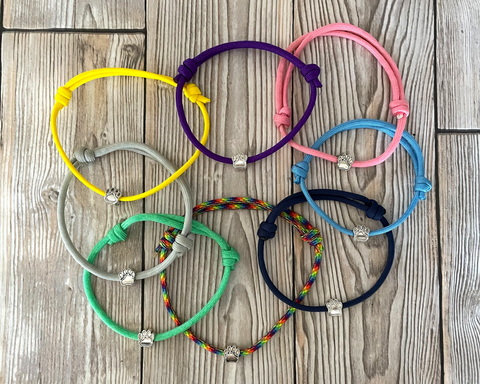 8 puppy marking bands "Color-Pupp" with pearl