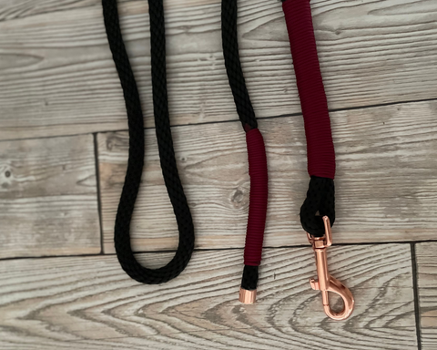 DIY lead rope with carabiner made of rope "Venice"