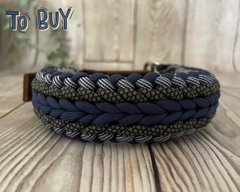 Paracord collar "Diggers" size 50 - 55cm