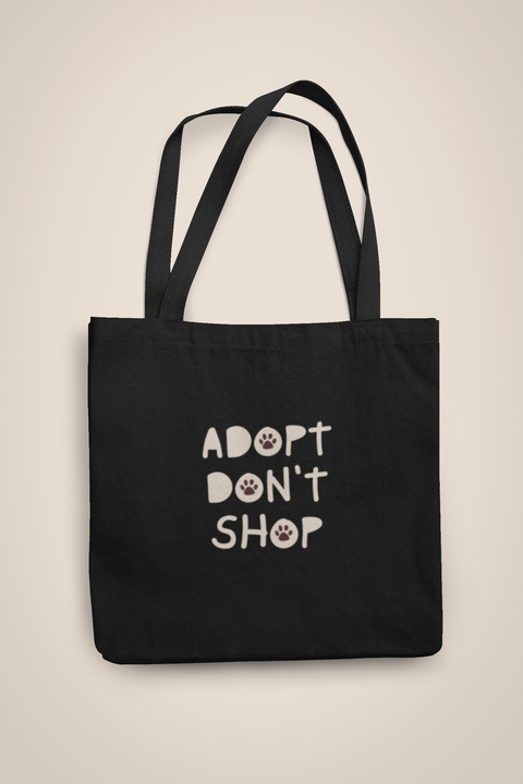 Adopt don't shop | Organic Jutebeutel