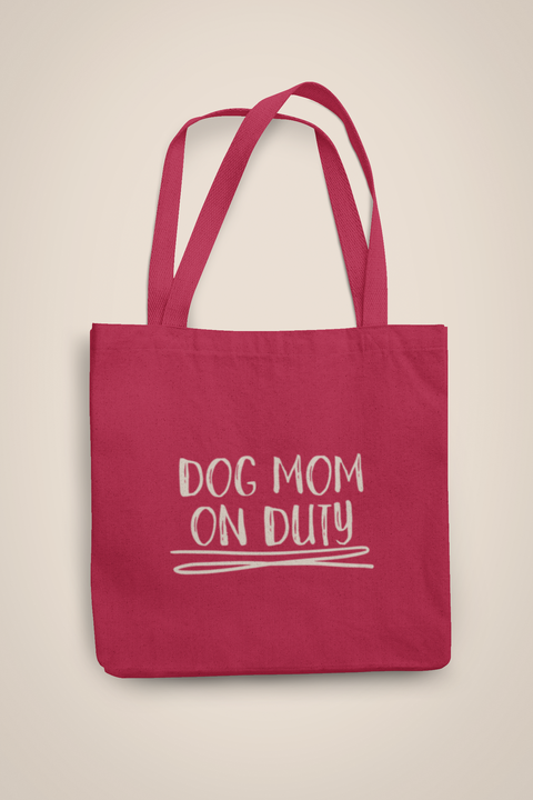 Dog Mom on Duty | Organic jute bag