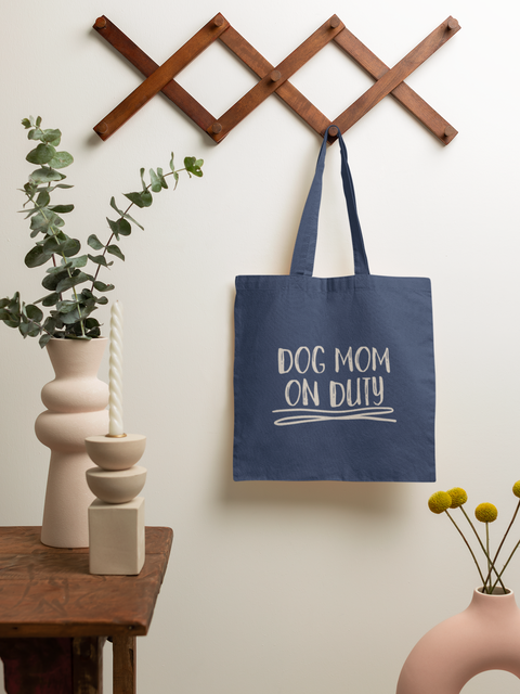 Dog Mom on Duty | Organic jute bag